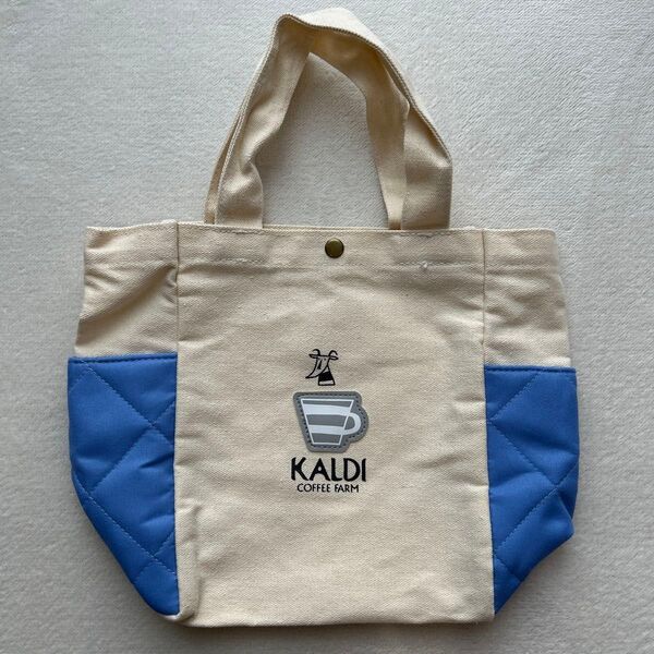 KALDIカルディ福袋トートバッグアイボリーブルー
