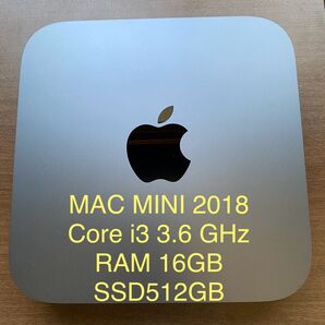 Mac mini 2018 Core i3 3.6GHz RAM 16GB SSD 512GB GOOD