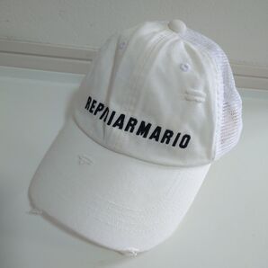 レピピ REPIARMARIO メッシュキャップ ホワイト