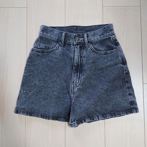 WEGO STANDARD ウィゴー ブラックデニムショートパンツ XS