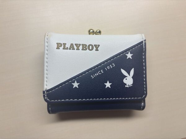 ☆送料無料☆ プレイボーイ PLAYBOY 財布 ウォレット 三つ折り財布 がま口
