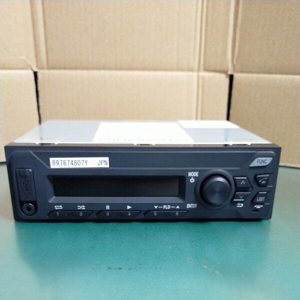 新車外し Bluetooth USB いすゞ 12V 1DIN AM FM カーオーディオ カーラジオ DENSO TEN