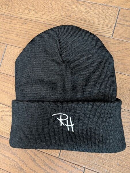 ロンハーマン RHロゴニット帽 ブラック 黒 帽子