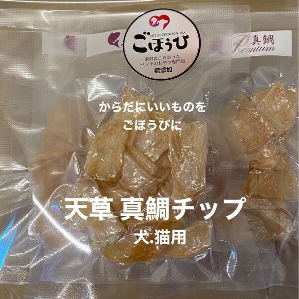 無添加おやつ 天草真鯛チップ〔犬.猫用〕