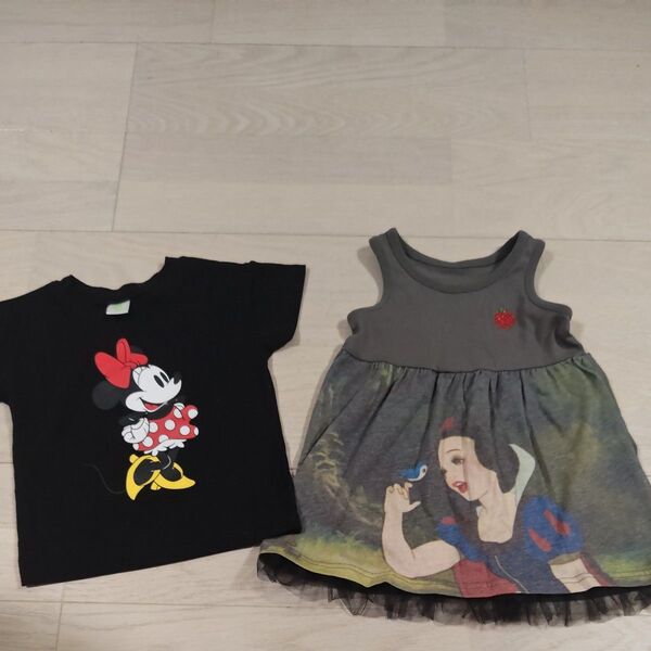 Disney 女の子ミニーTシャツ95cm白雪姫ワンピース90cm