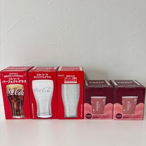 コカコーラ Coca-Cola グラス パーフェクト オリジナル ラウンドシェイプ コスタコーヒー 桜 まとめ売り