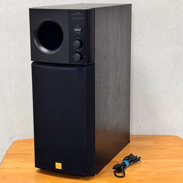 【動作品】Pioneer パワードサブウーファー S-W5 100W ブラック 日本製