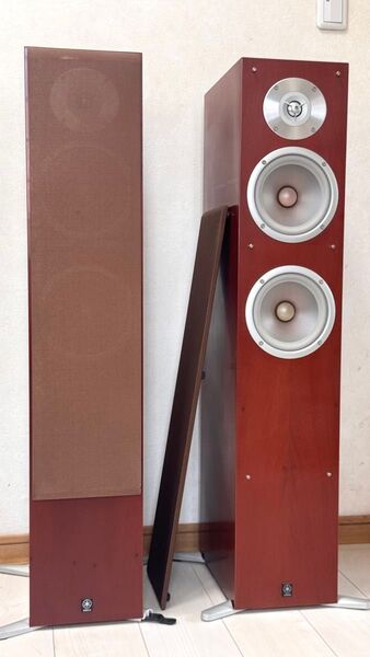【美品・ペア】YAMAHA フロア型スピーカー NS-515F(チェリー仕上げ)18kg/1本 高さ1m