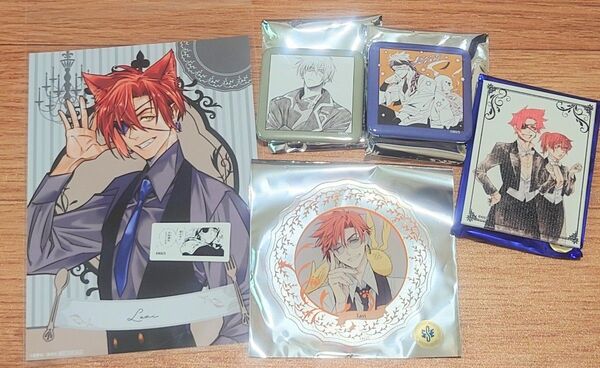 D.Gray-man ましかく缶バッジ ラメアクリルコースター ミニキャンバスボード ラビ キャラカフェ
