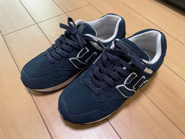 SANGACIO にゅ〜ず『NAVY スエード』 22.0cm