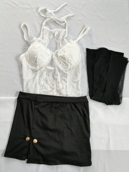 【新品】コスプレ 秘書 セクシー 女教師 OL シースルー ランジェリー ミニスカート 仮装 可愛い レディース ストッキング