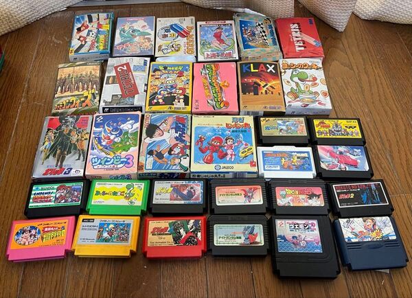 ファミコンソフト まとめ売り 取説 箱付 32個セット