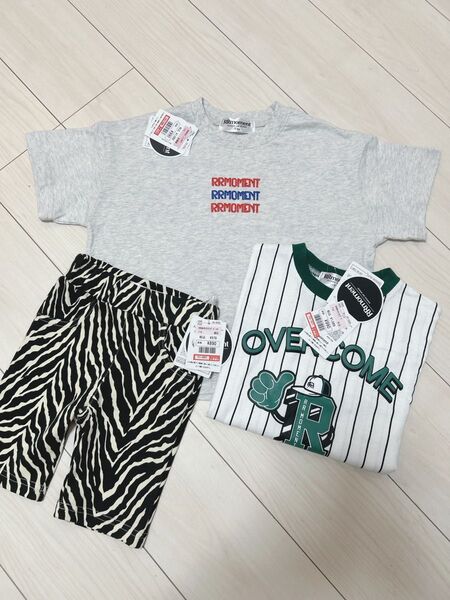 《新品》しまむら RRmoment ルルモーメント 3点セット 110 Tシャツ サイクリングパンツ