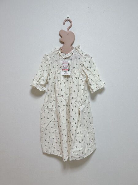 《新品》しまむら softcheese ニコ 花柄ワンピース オンライン限定 100