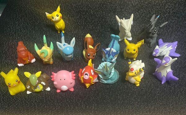 ポケモン フィギュア 指人形まとめ売り クリアタイプ有り モンコレピカチュウ 初期 色々 セット イーブイ ガルーラ シャワーズ