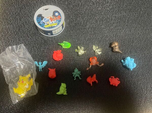 当時物 絶版ポケモンカンヅメ フィギュア キーホルダー クリアタイプ まとめ売り