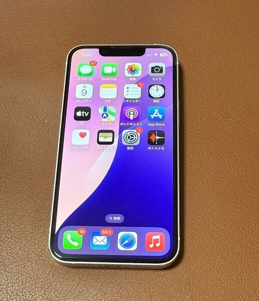 iPhone13mini 512GB SIMフリー 美品! スターライト バッテリー最大容量100%