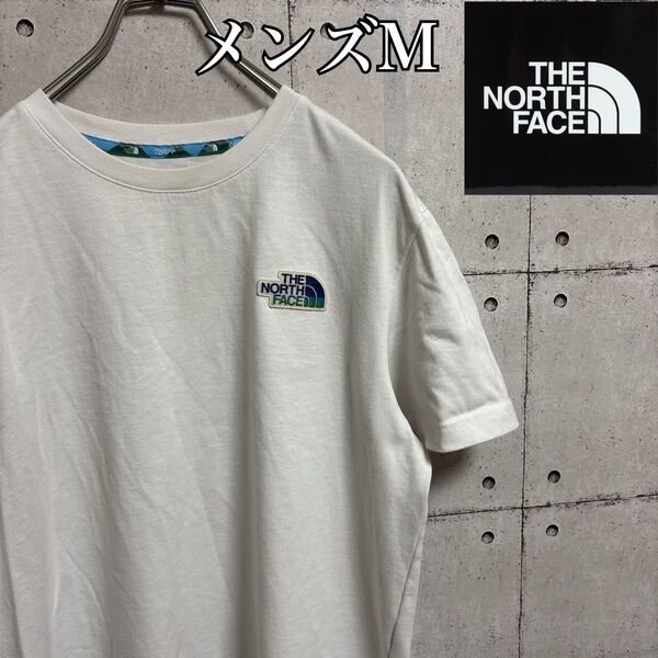 ノースフェイス THE NORTH FACE 半袖 Tシャツ ホワイト ロゴパッM