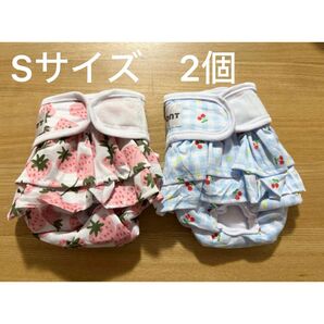 犬用マナーパンツ Sサイズ 2枚 メス用 洗濯可 再利用可能 高吸収性 女の子