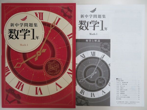 【新品・最新版】 新中学問題集 標準編 中1 数学 解答解説付き