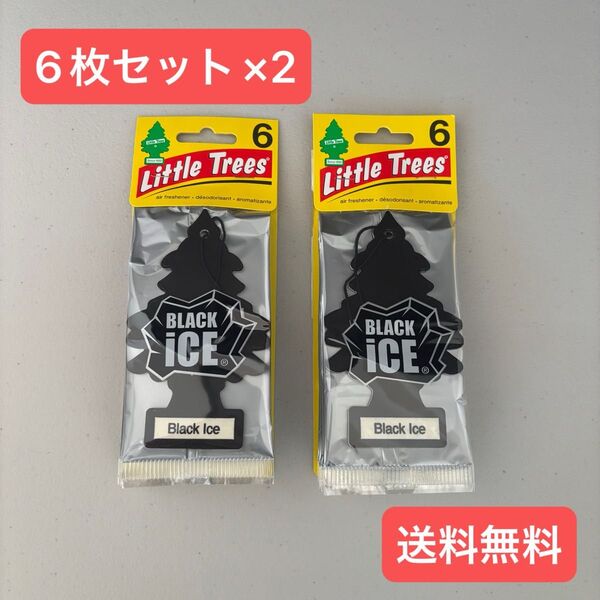 リトルツリー ブラックアイス 6枚セット×2(12枚) 芳香剤 消臭剤