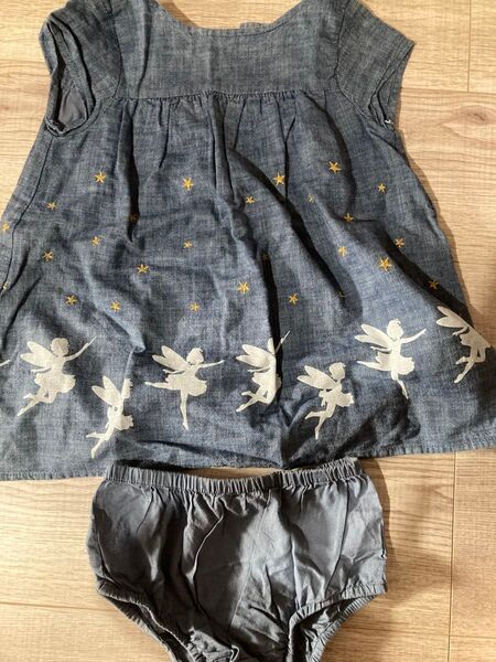 baby GAP 妖精プリント ワンピース&ショーツセット 90cm