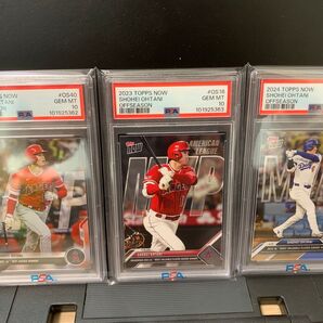 大谷翔平 ドジャース PSA10 Topps MVP 3連番