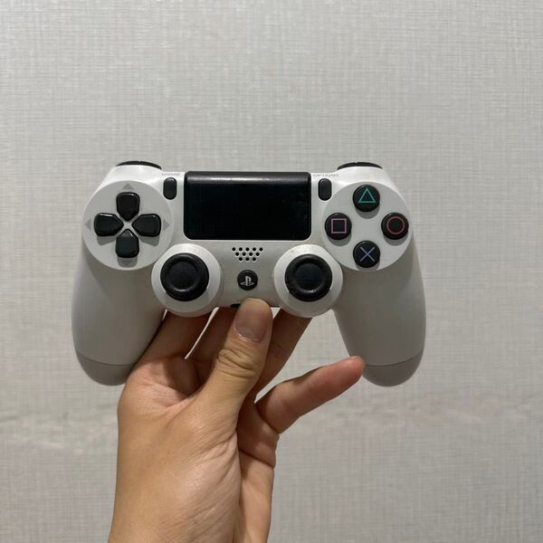 PS4 純正 コントローラー ホワイト 使用感あり