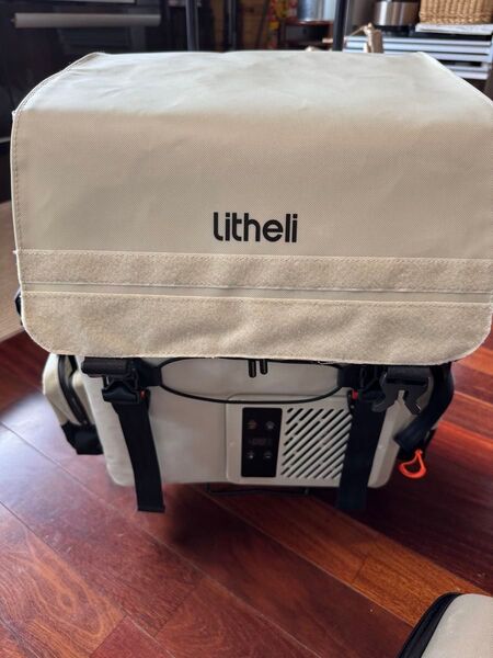 Litheli 車載冷蔵庫 16L -20℃~20℃ 急速冷凍 ポータブル冷蔵庫 美品 バッテリー二つ 電源ケーブル二種付属