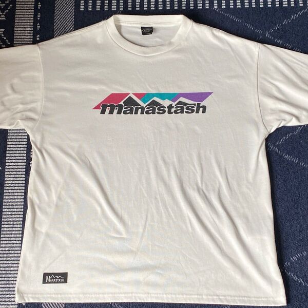 manastash Tシャツ ホワイト XLサイズ 中古 古着