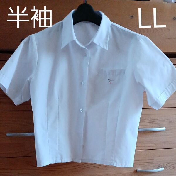 LL半袖 ブラウス白 /衣替え /洗い替え /スクールシャツ /女子ブラウス /人気商品ラスト 【最後の1枚・最終価格】