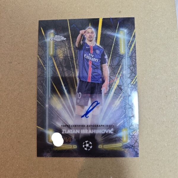 Topps zlatan ibrahimovic auto サイン