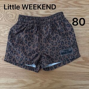 リトルウィークエンド 80 水着 パンツ ヒョウ柄