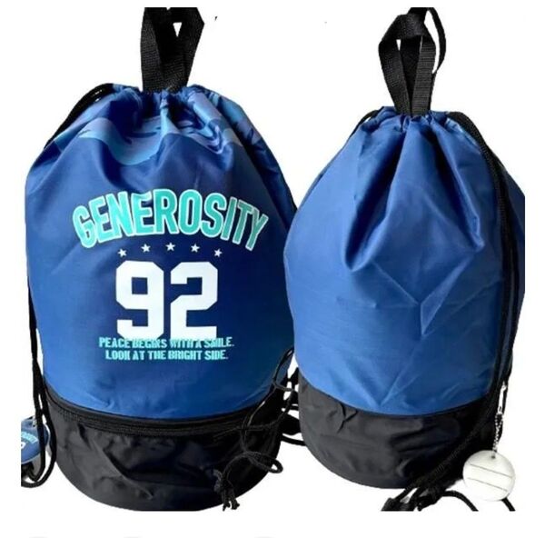 【新品未使用】プールバッグ 2層式 ポリエステル 2段 ボンサック ビーチ 海