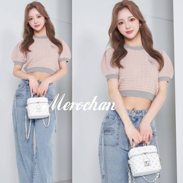 Darich バックリボンパフショルニットトップス 美品