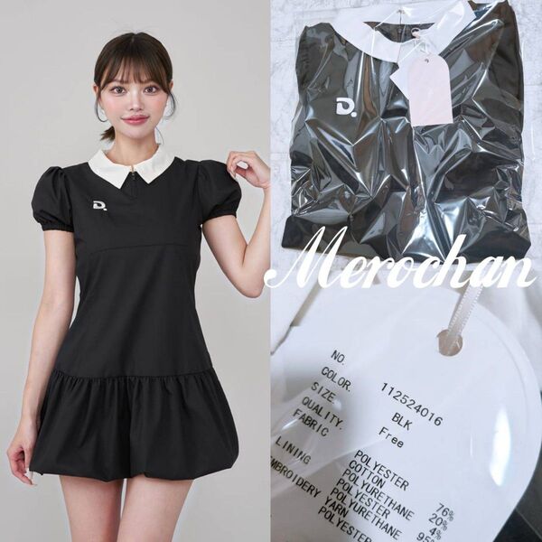 Darich バルーンポロミニワンピース BLK