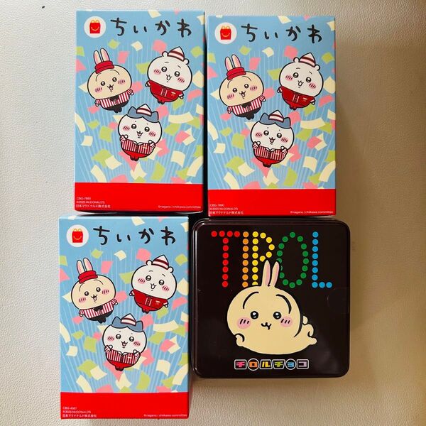 マクドナルド マック ちいかわ ハッピーセット 第2段 チロルチョコ チロル缶 うさぎ