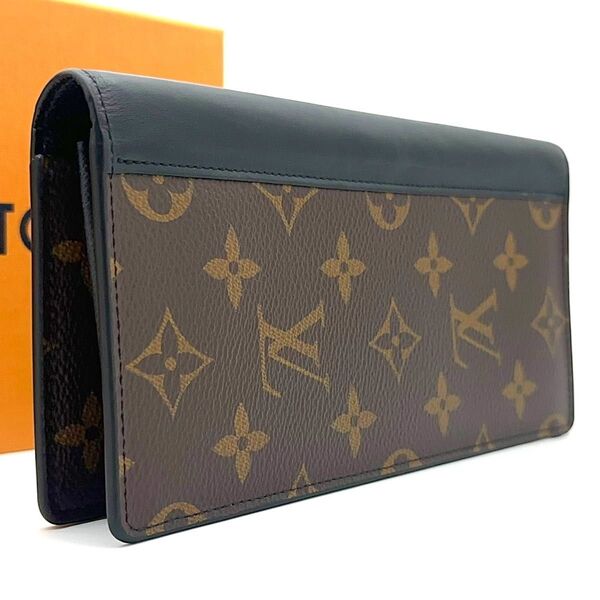 【極美品】新型モデル LOUIS VUITTON ルイヴィトン モノグラム マカサー ポルトフォイユ ブラザ NM 長財布