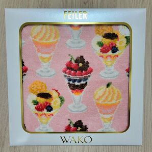 新品未開封 和光 フェイラー コラボ ハンカチ WAKO PARFAIT ピンク パフェ