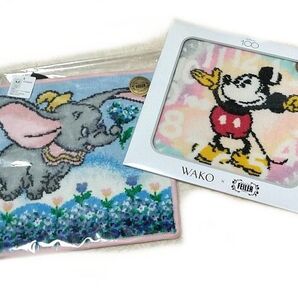 ☆ フェイラー ディズニー 2枚 コラボ ハンカチ 新品 ミッキーマウス ダンボ 和光 FEILER