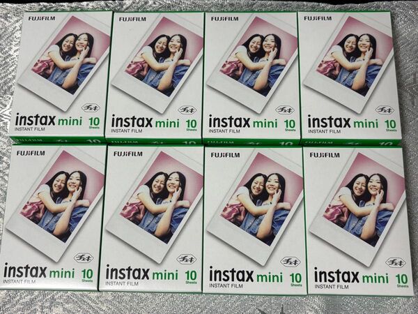 FUJIFILM instax mini チェキフィルム10枚x8個計80枚