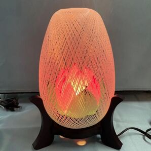 最安値!新品未使用 初盆 インテリア提灯 灯篭 糸車(蓮華)電気式24cm 卓上ランプ テーブルランプ 照明 お供え 仏壇 盆提灯