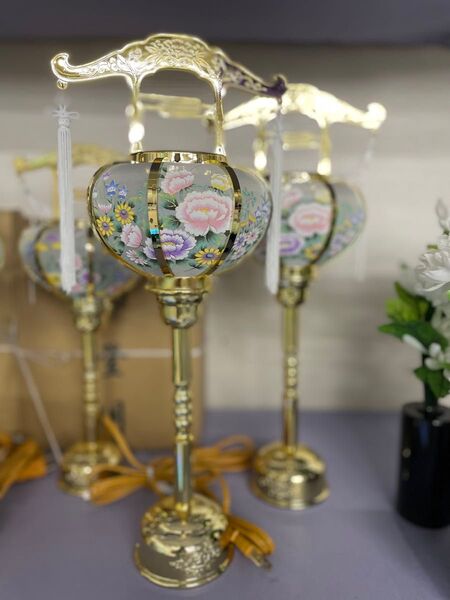 43cm 新品 未使用 在庫あり新型張 2号 ゴールド(対入)金 初盆 雪洞 神従 仏具 ぼんぼり 雛道具 熨斗包装可能 霊前灯