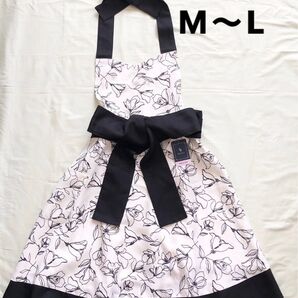 アベイル ラグアウト 花柄 エプロン 新品未使用