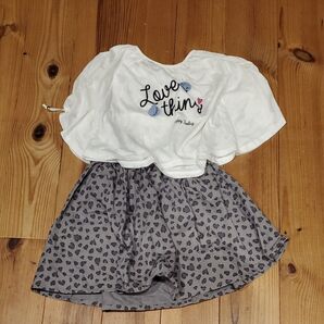 女の子 キッズ Tシャツ スカート 上下セット