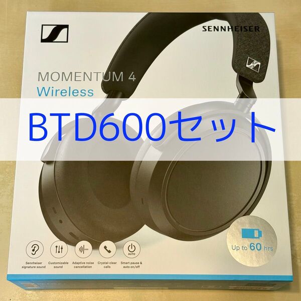 Sennheiser Momentum 4 Wireless ワイヤレスヘッドホン ノイズキャンセリング M4AEBT Black