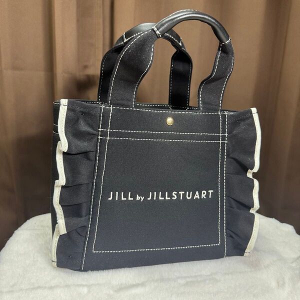 JILL by JILLSTUART フリル付きトートバッグ ブラック
