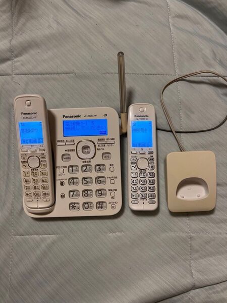 パナソニック VE-GD53-DL Panasonic 親機 子機 コードレス電話機 KX-FKD503-W