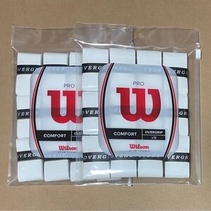 Wilson Pro オーバーグリップ テニスグリップ 12個入 2セット ホワイト 新品 未使用 ウィルソン