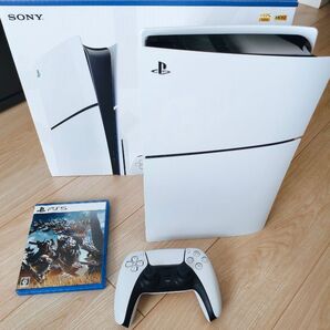 美品 PlayStation 5 CFI-2000A01 slim ディスクドライブ搭載モデル モンスターハンターワイルズセット